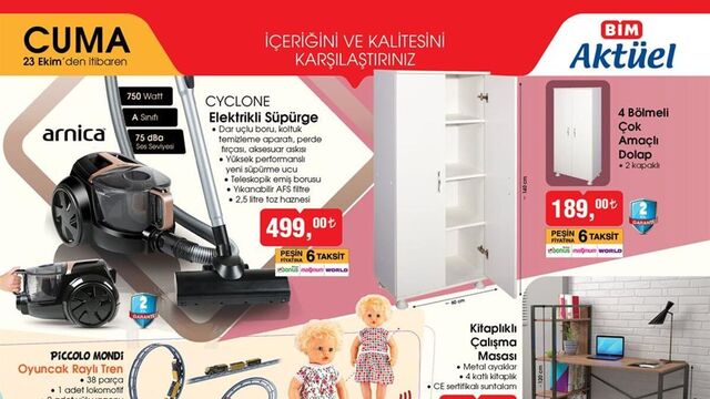 BİM 23 Ekim indirimli ürünler kaaloğu