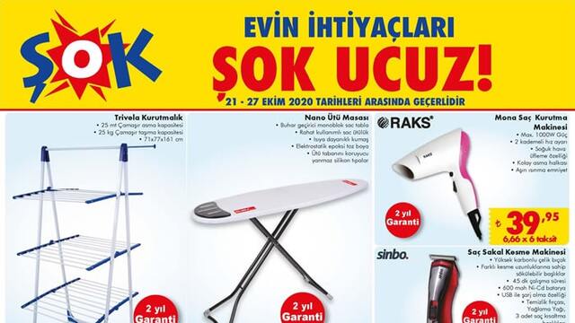 ŞOK 21 Ekim aktüel ürünler kataloğu!