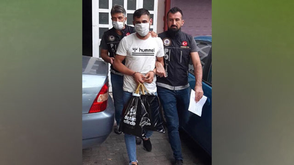 Nikah günü uyuşturucu ile yakalandı