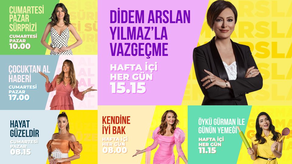 Birbirinden özel programlar hafta içi her gün SHOW TV'de!