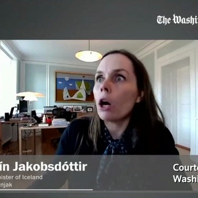 İzlanda Başbakanı canlı yayında depreme yakalandı!