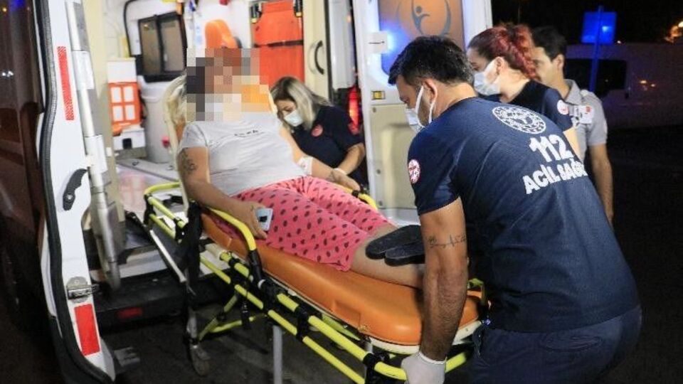 Eşi tarafından darp edilen kadın hastanelik oldu