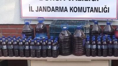 Bursa'da 723 litre 'sahte içki' ele geçirildi