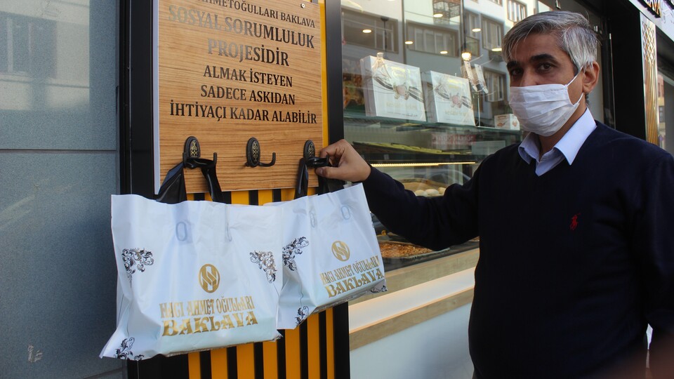 Askıda baklava uygulamasını başlattı