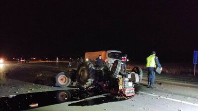 Traktör sürücüsünün feci ölümü