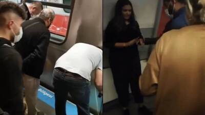 Metroda dehşet! Genç kız raylara düştü