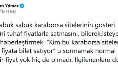 Cem Yılmaz'ın 'bilet' isyanı