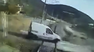 Gaziantep'teki hemzemin faciasının görüntüsü çıktı!