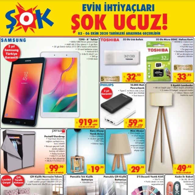 ŞOK 28 Ekim haftanın ürünleri