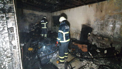 Bu nasıl evlat! Annesinin evini yaktı