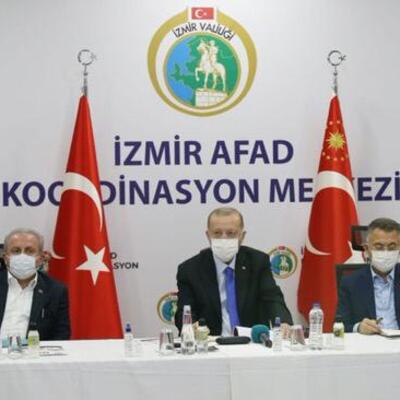 Cumhurbaşkanı Erdoğan deprem bölgesinde