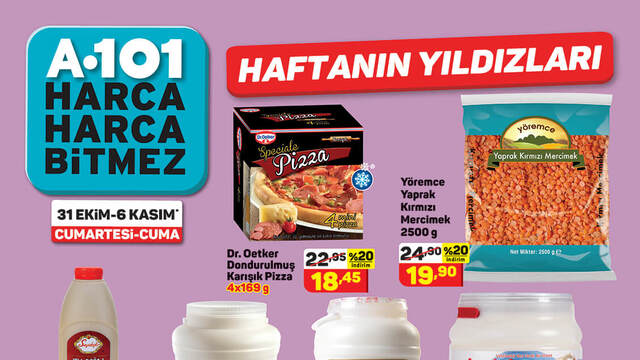 A101 31 Ekim haftanın indirimli ürünleri