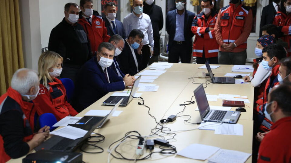 Bakan Koca, 112 Acil Komuta Merkezi'nde