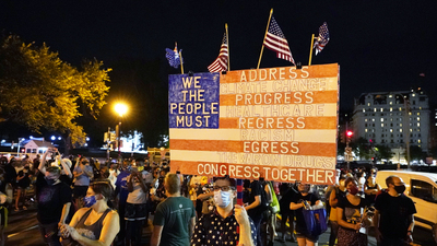 Beyaz Saray önünde protestocular!