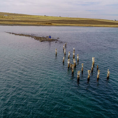 Sular çekilince gözüktü... Osmanlı dönemine ait