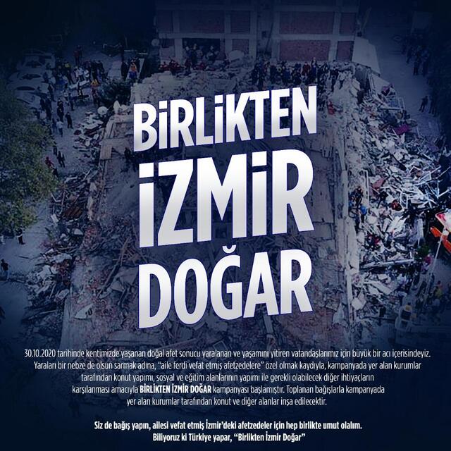 İzmir iş dünyasından deprem için yardım kampanyası