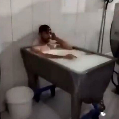 Süt kazanında banyo yapan işçilerden şoke eden açıklama!