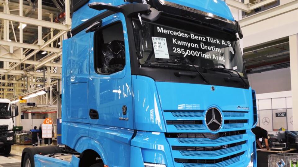 Aksaray'da 285 bininci kamyonu üretti