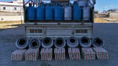 Van'da tüplerden çıktı: 105 kilo