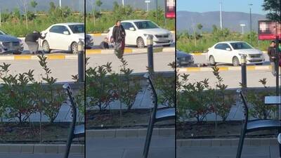 Dinlenme tesisinde şok anlar!