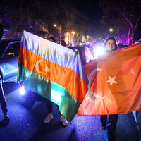 Azerbaycan'da Karabağ coşkusu