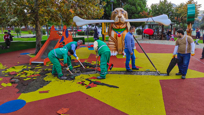 Çocuk parkındaki görsellere soruşturma başlatıldı