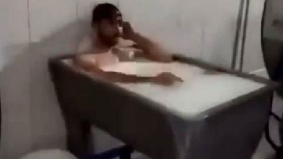 Süt kazanında banyoya tahliye!