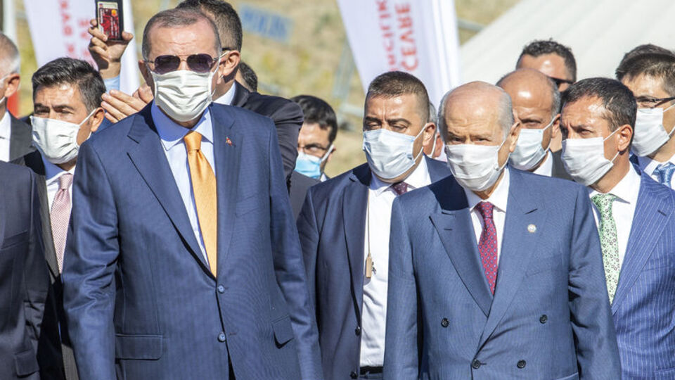 Cumhurbaşkanı Erdoğan ve MHP lideri Bahçeli KKTC'de