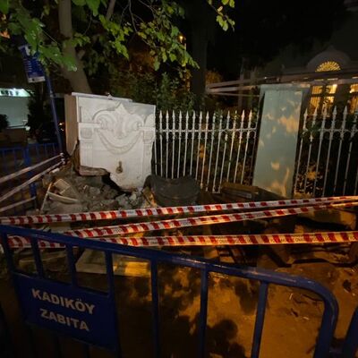Yine o cadde yine kaza! Bu kez tarihe çarptılar