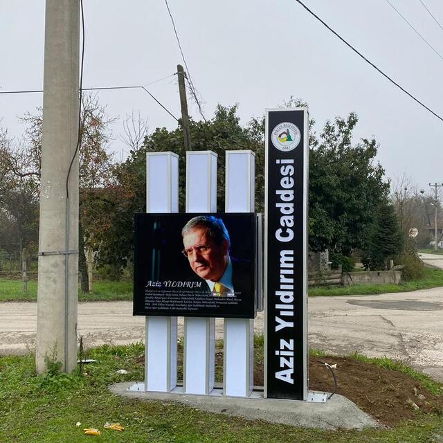 Düzce'deki caddenin ismi Aziz Yıldırım oldu