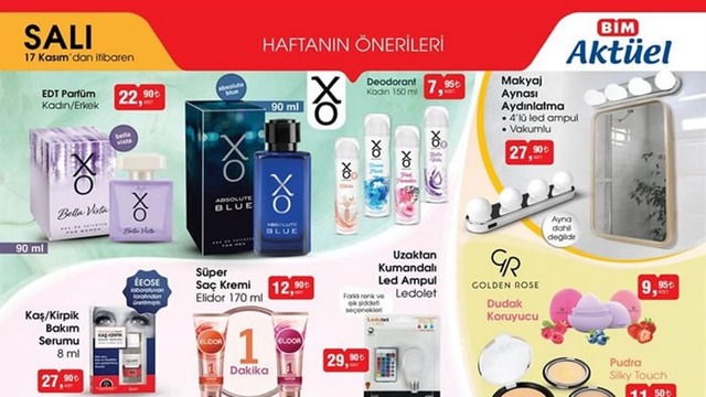 BİM 17 Kasım haftanın indirimli ürünleri