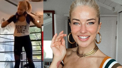 Burcu'dan kolbastı şov