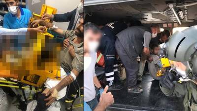 Korkunç kazadan mucize kurtuluşun kahramanları!