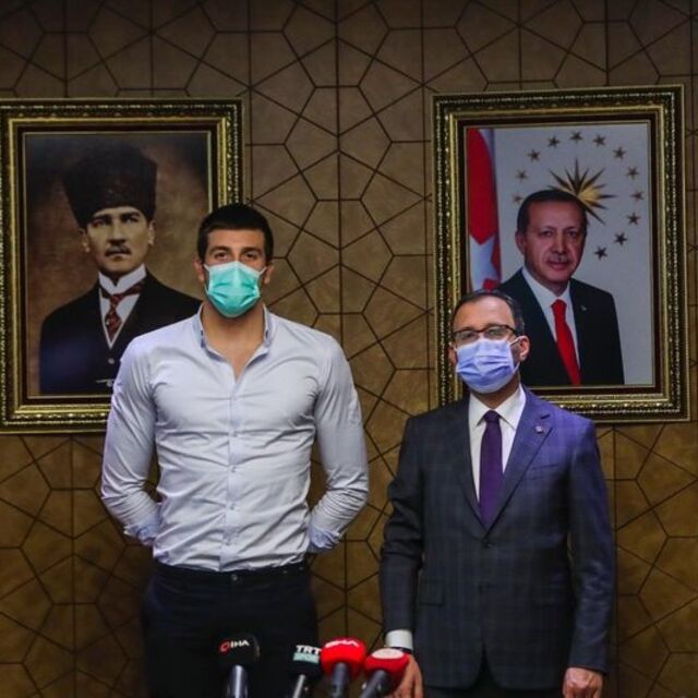 Kasapoğlu, Emre Sakçı'yı kabul etti