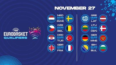 FIBA EuroBasket 2022 Elemeleri'nin programı belli oldu