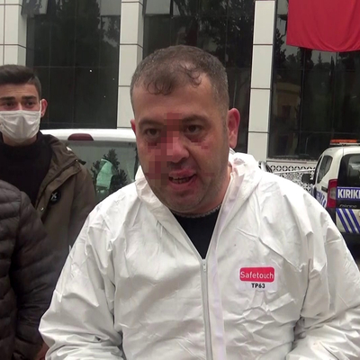 Vaka almaya giden ambulans şoförüne darp!