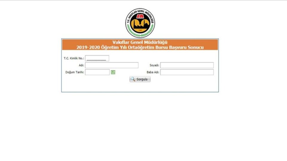 VGM ortaöğretim burs sonuçları sorgulama
