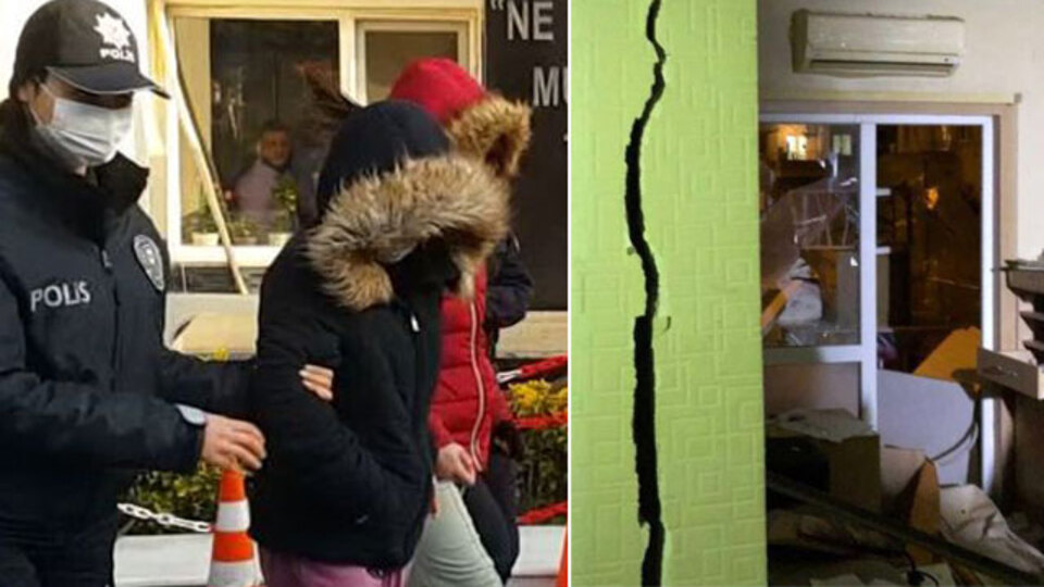 Ortalık savaş alanına döndü! Evde patlama! 3 gözaltı!