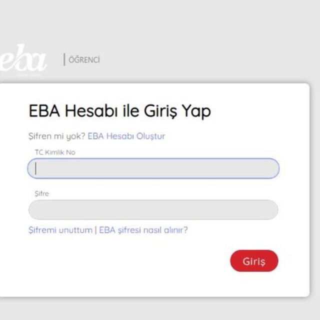 EBA hesabınıza giriş yapın 2020