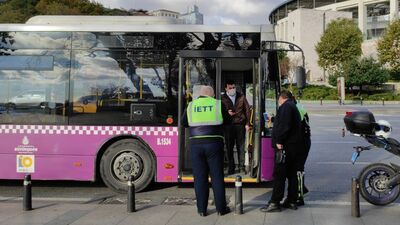 Temaslı otobüs şoförü seferde yakalandı!