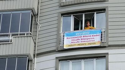 Cama öyle bir pankart astı ki!