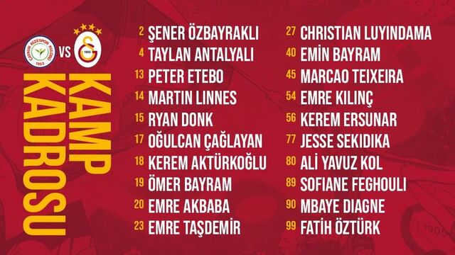 Falcao kadroda yok