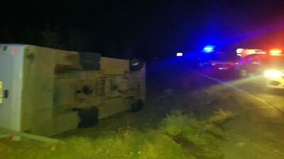 Polis midibüsü şarampole devrildi: 1 şehit, 4 yaralı