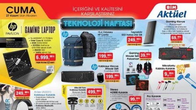 27 Kasım BİM fırsat ürünleri