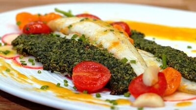 Muhteşem lezzet bademli levrek tarifi