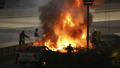 Grosjean Sakhir Grand Prix'sinde yok