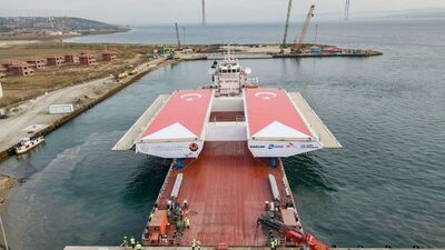 Mega projenin tabliyeleri Gelibolu'ya ulaştı