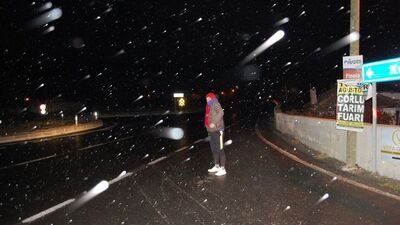 Kar yağışı İstanbul'un kapısına dayandı