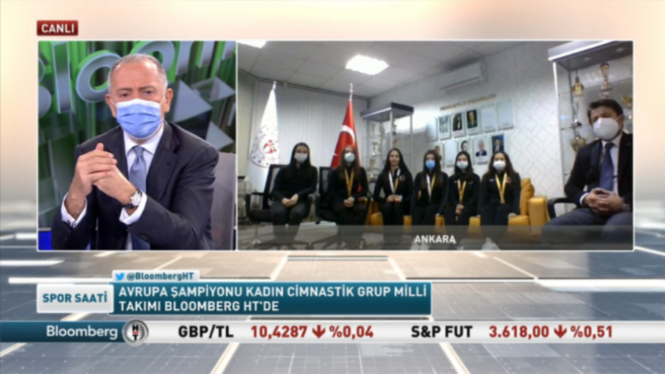 "Altın beşli" Spor Saati'ne katıldı