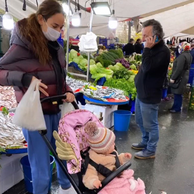 Koronayı yenen Seda Bakan pazara gitti